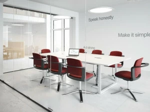 FURNIKO Прямоугольный стол для совещаний с системой управления кабелями