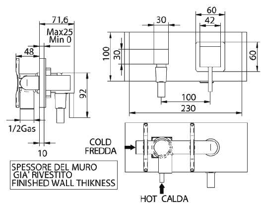 754520PN00LW-1 Смеситель Bandini Ice Cube Santreyd - Вид №1
