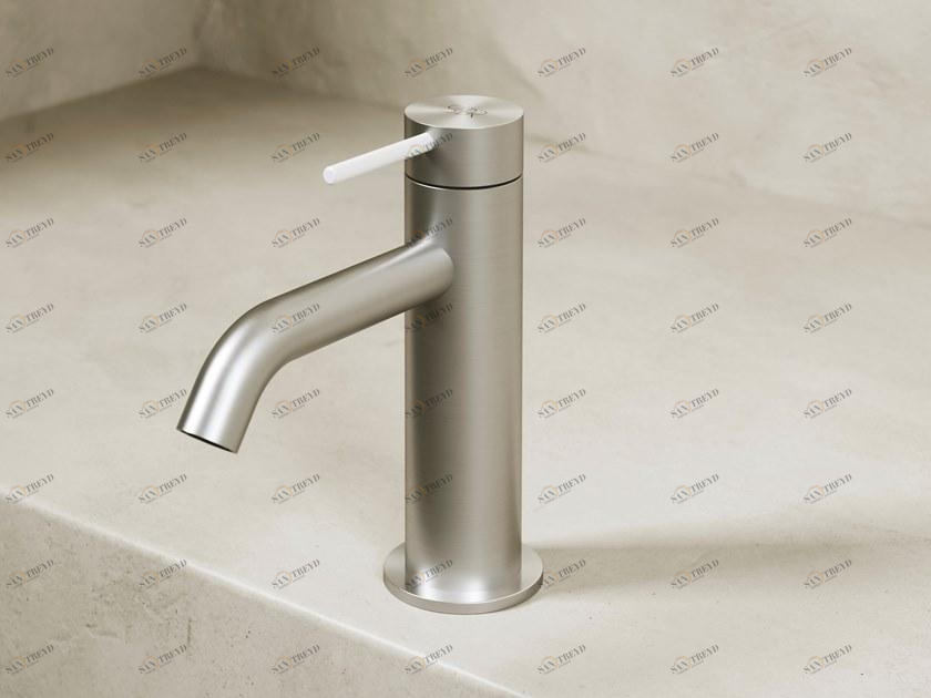 SDR CERAMICHE Смеситель для раковины на столешницу из нержавеющей стали с одним отверстием King Ki1