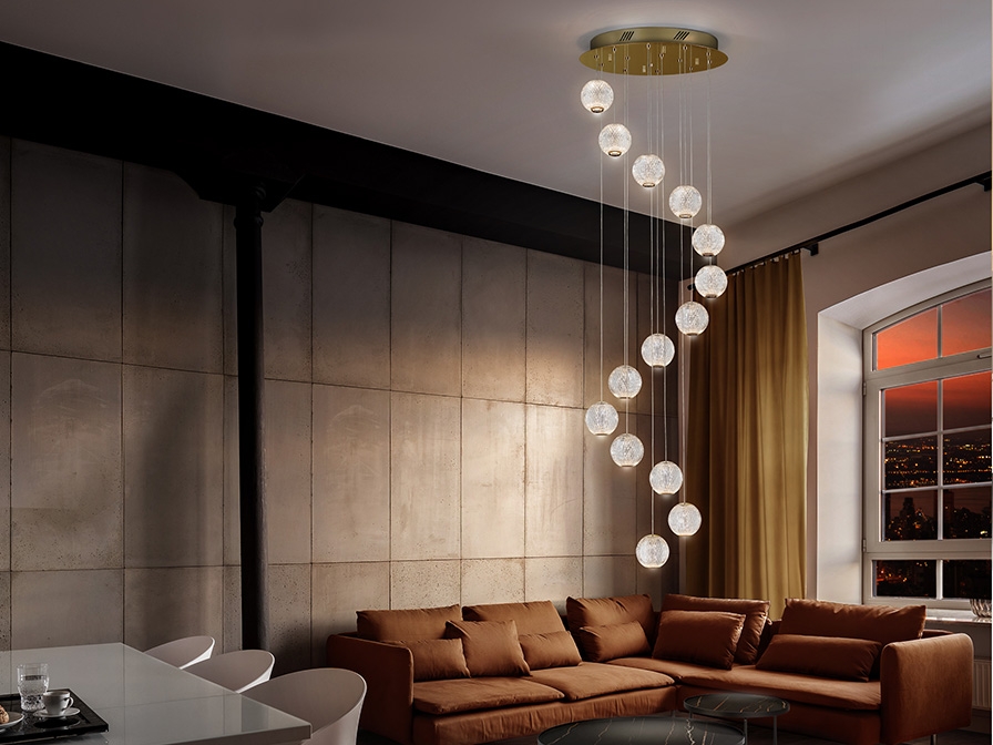 108961 Люстра LED 14L Ø50 золото Schuller Austral - Вид №1