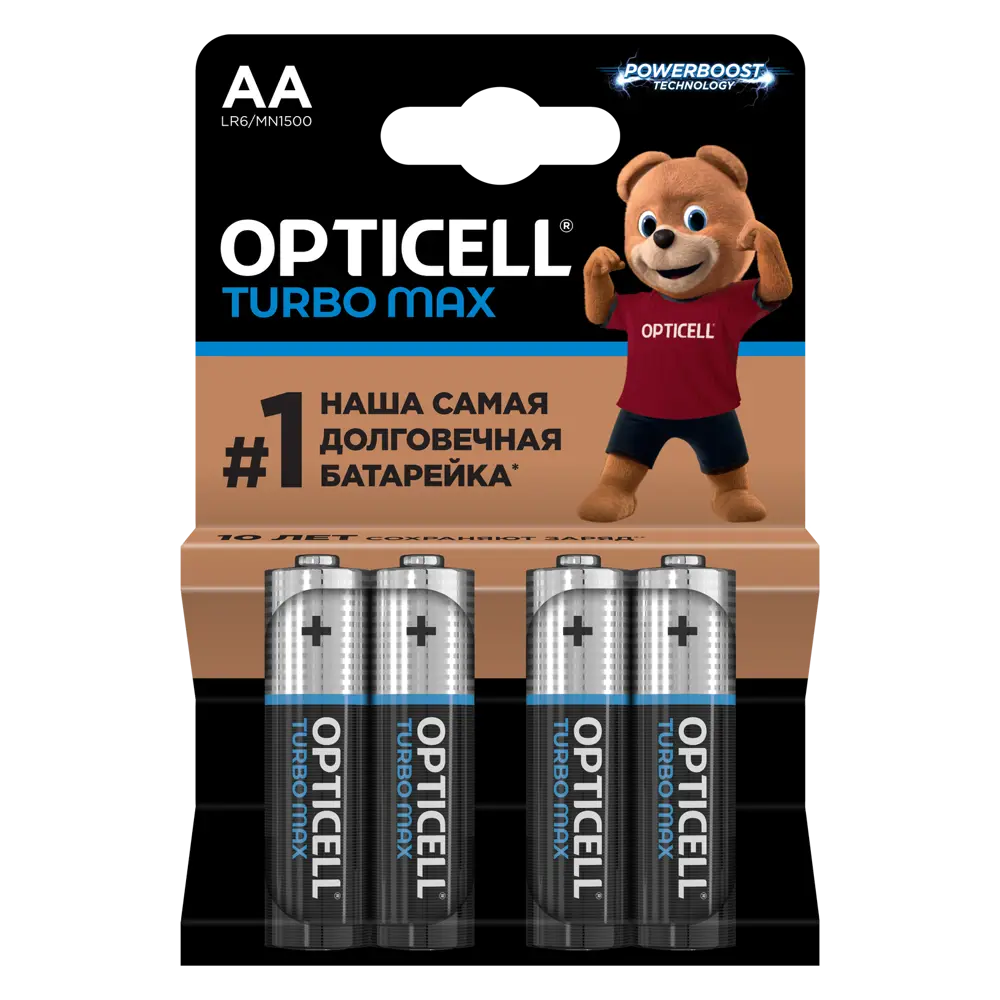 Батарейка алкалиновая Opticell Turbo Max LR06 AA 4 шт. 89446268 STLM-2029520 
