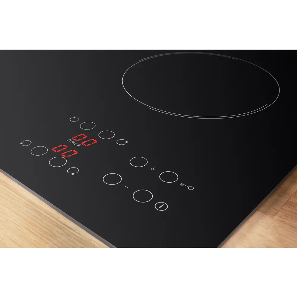 Варочная панель электрическая Indesit RI 360 C 3 конфорки 56x49 см цвет чёрный 82656654 STLM-2002137  - Вид №2