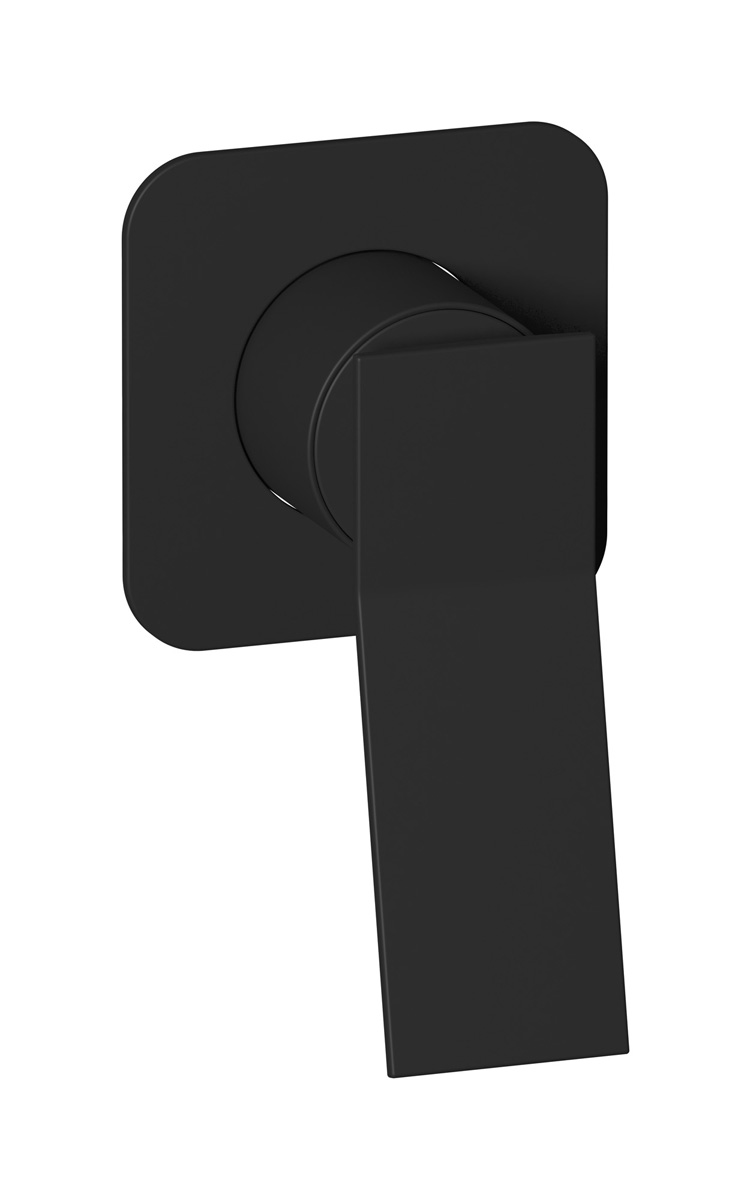 Внешние части встроенного смесителя на 1 потребителя WE ARE IB wa320os_23 Matt Black Wave