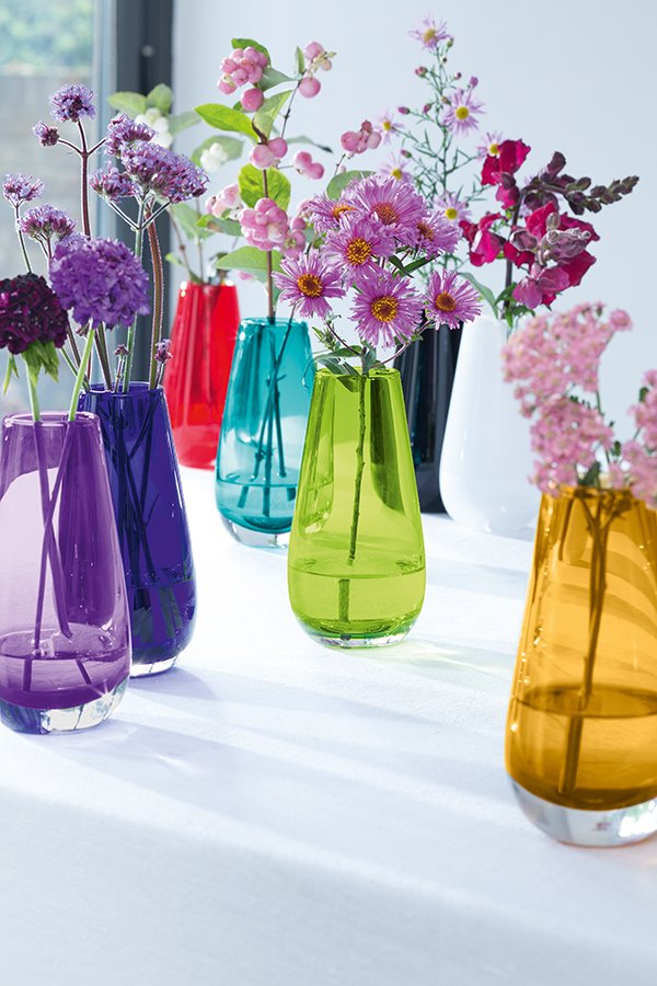 Ваза в форме бутона flower colour 14 см лайм LSA INTERNATIONAL - 253386 Зеленый  - Вид №5