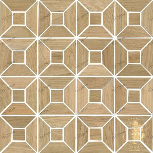 Мозаика и 3D панели из дерева Tarsi Квартал 601 Дуб Селект (Гладкая) 331х331 мм 1401100036