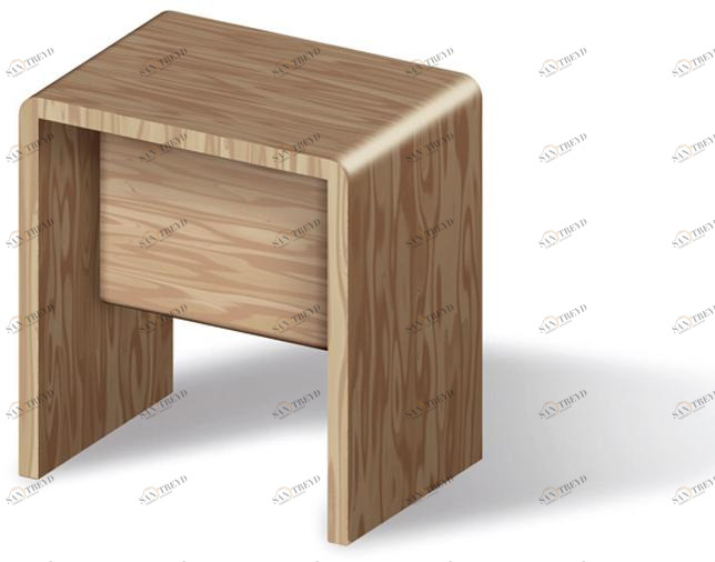 Kos by Zucchetti Табурет для ванной из дерева sun-id-1504601