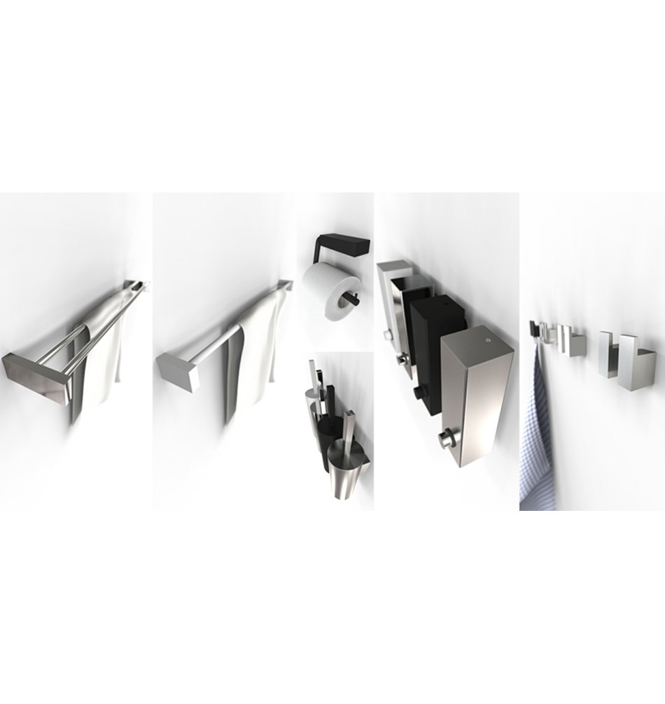 FROST Дозатор для мыла 4, настенный » черный Нержавеющая сталь Черный Q304519675  - Вид №3