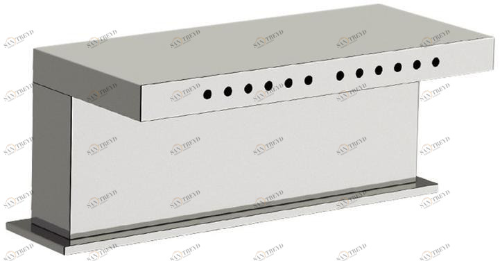 Remer Rubinetterie Хромированный излив водопада для ванны Qubika 91zcf