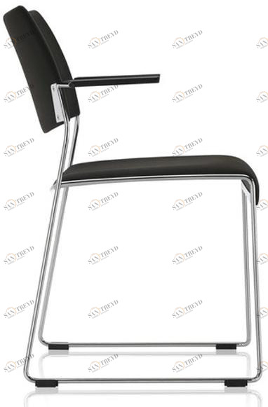 Brunner Стул для конференций, штабелируемый салазками, с подлокотниками Linos sun-id-1371427