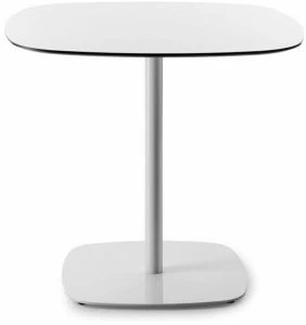 ENEA Квадратный стол со стальным основанием и столешницей из hpl Lottus tables
