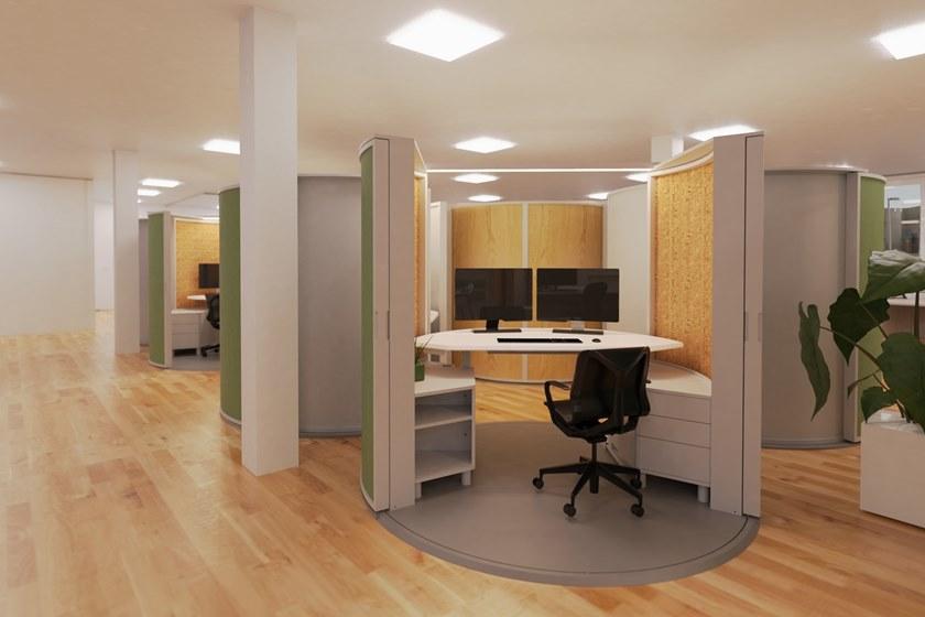 Dizzconcept Рабочее место / офисный остров Officeshell sun-id-1434618 - Вид №3