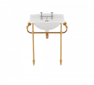 Gentry Home Таз большой белый Victorian Темное золото GH103338