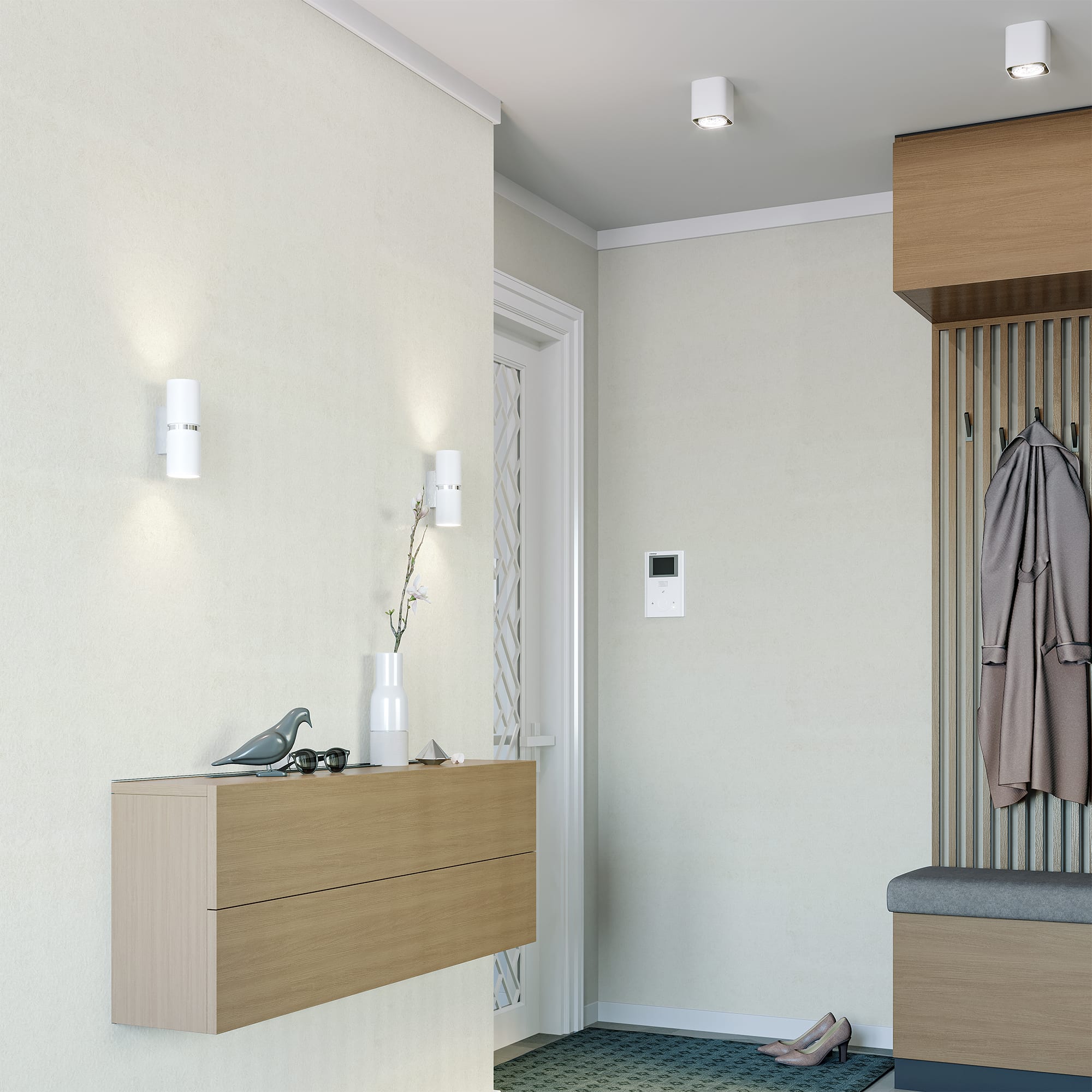 82912518 Обои флизелиновые белые 1.06 м FM71532-11 Ratis Santreyd  - Вид №3