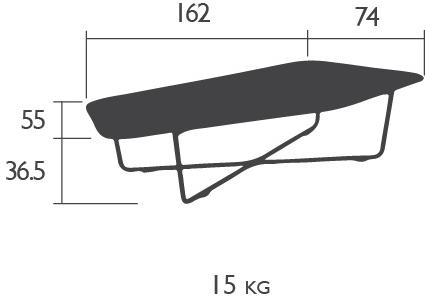 Fermob Садовый стол из алюминия Ultrasofa 6250 - Вид №2