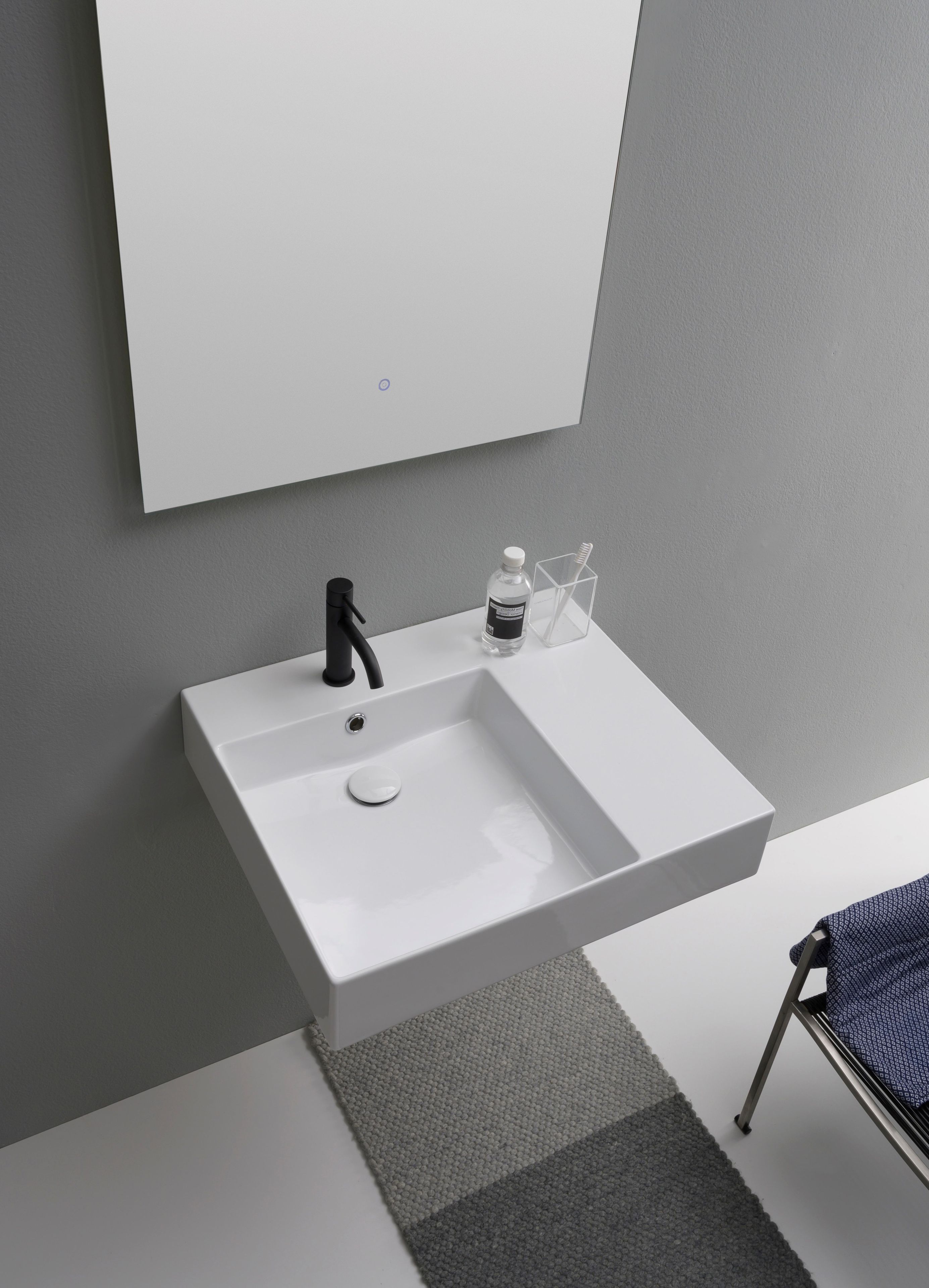 Керамическая одиночная прямоугольная раковина Scarabeo Ceramiche Теорема 2.0 плюс ARCH-00112740 - Вид №1