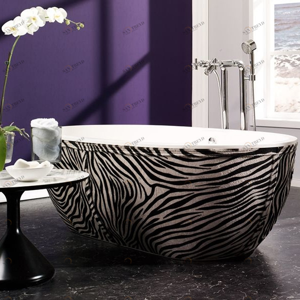 Ванна отдельностоящая Stone One Just Animals Zebra Aquamass JUSTANIMALSZEBRA