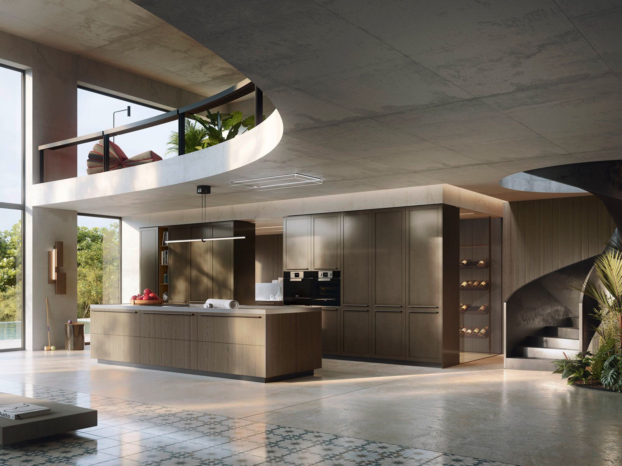 Встроенная кухня с островом Arrital Ak_Project ARCH-00104879 - Вид №1