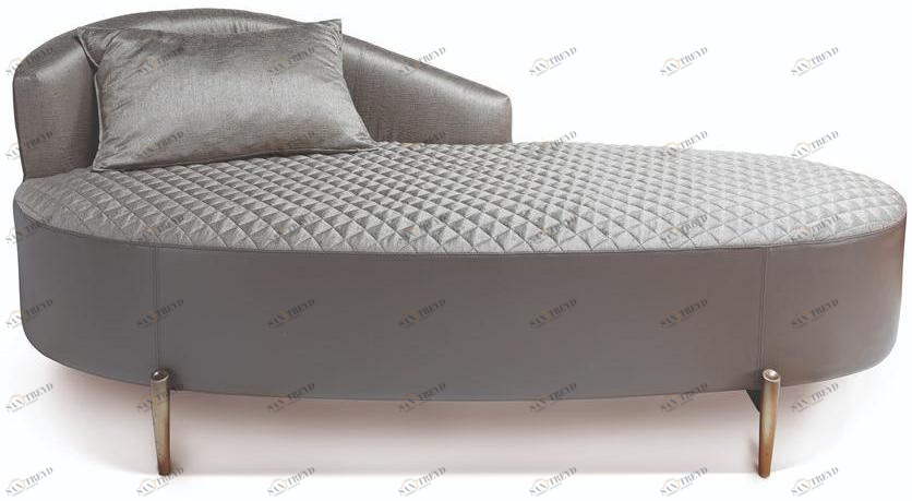 Bellotti Ezio Стеганая кушетка с обивкой из ткани и кожи Gea 2018-76
