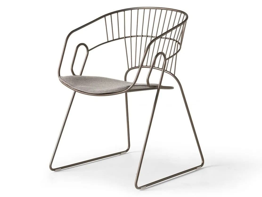 Стальной стул с подушкой сиденья SITIA JAPAN ARCH-00051016 - Вид №5