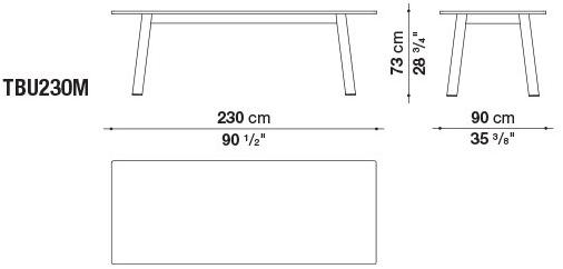 B&B Italia Прямоугольный стол из дуба sun-id-1477696 - Вид №2