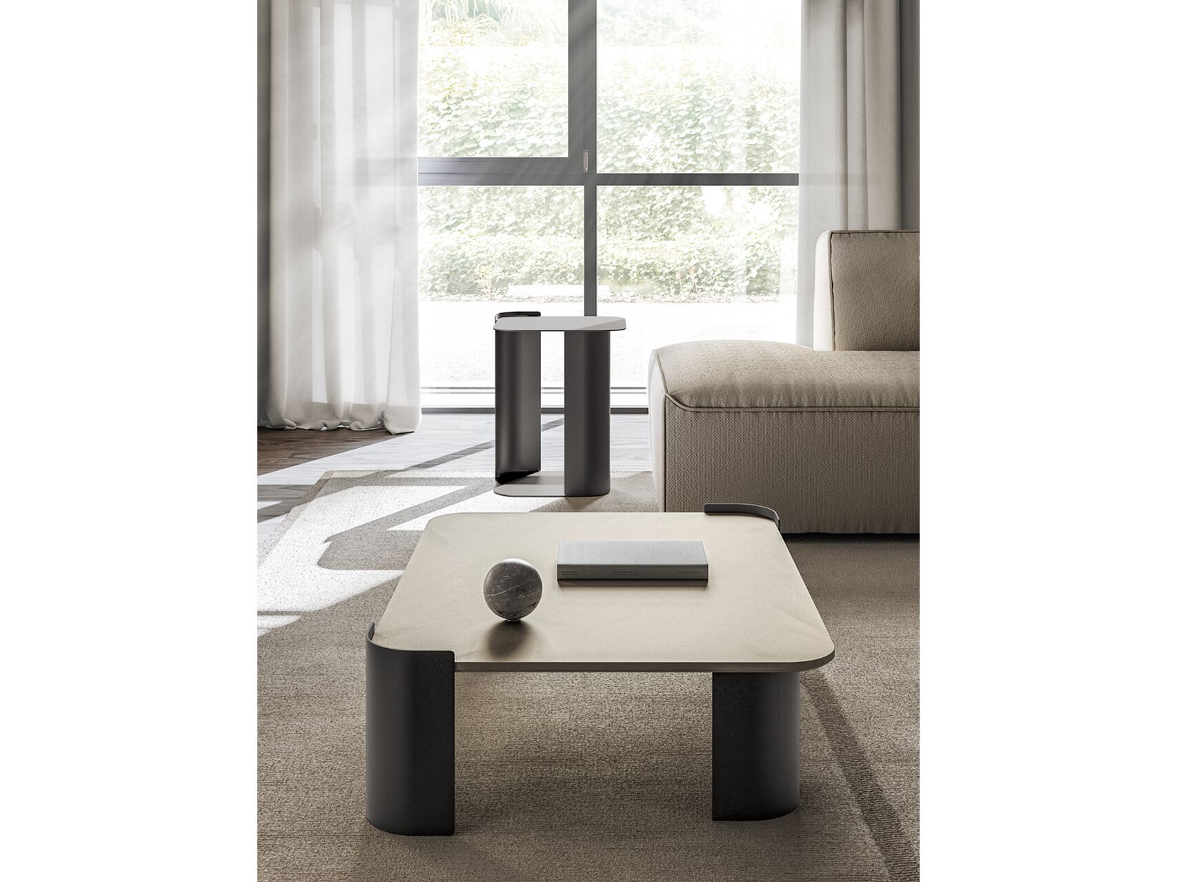 Квадратный стол из листового металла Santalucia Mobili Homy ARCH-00027125 - Вид №2