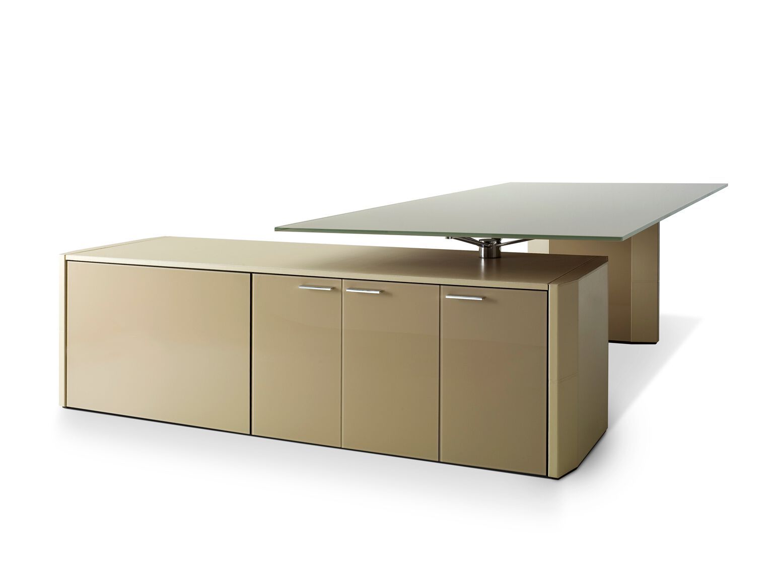 Деревянный угловой рабочий стол с ящиками i 4 Mariani De_Symetria ARCH-00044164