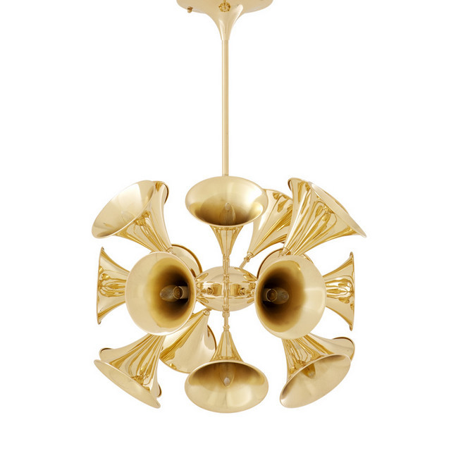 Люстра Miles Davis от Eichholtz 109388 EICHHOLTZ ДИЗАЙНЕРСКИЕ, EICHHOLTZ 060550 Латунь  - Вид №3