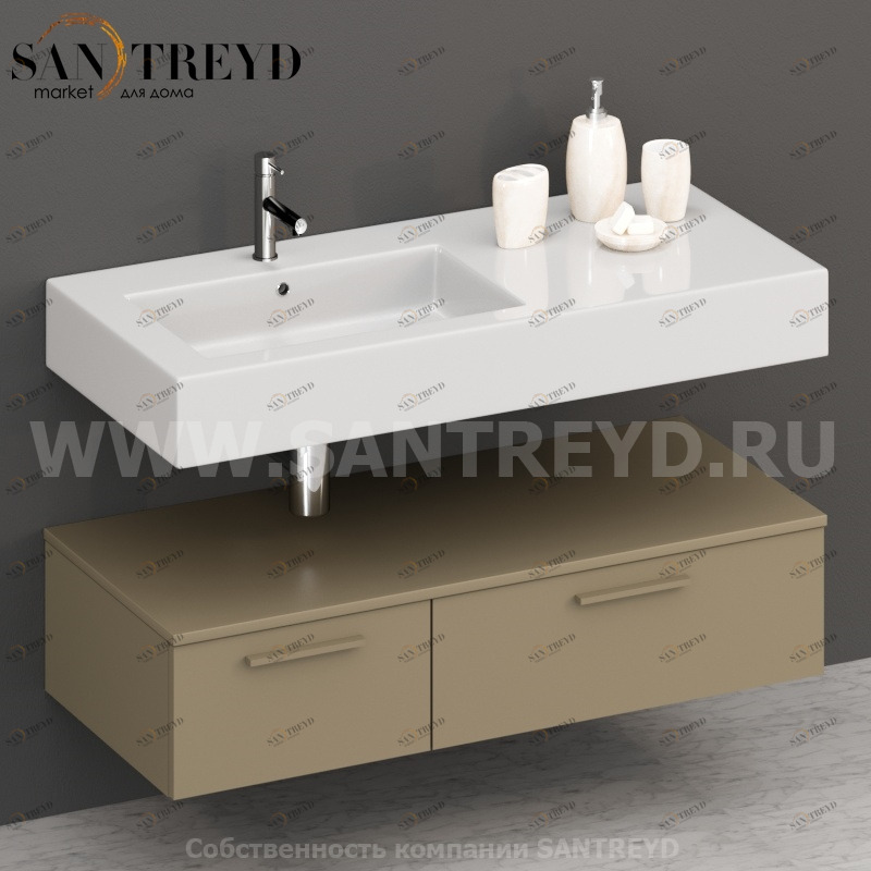 T11552PA2 Столешницы для использования в сочетании с тумбами и открытыми тумбами 115 см бежевая Globo ARREDO WOOD Италия Ceramica Globo