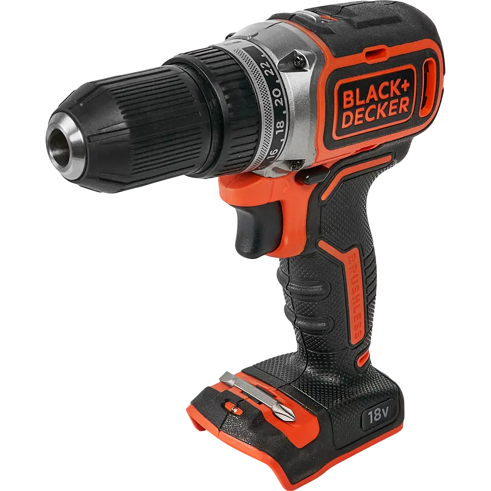 Дрель-шуруповерт аккумуляторная бесщеточная Black&Decker BL186N-XJ, 18 В без АКБ и ЗУ 82729968 STLM-2113075 BLACK + DECKER 