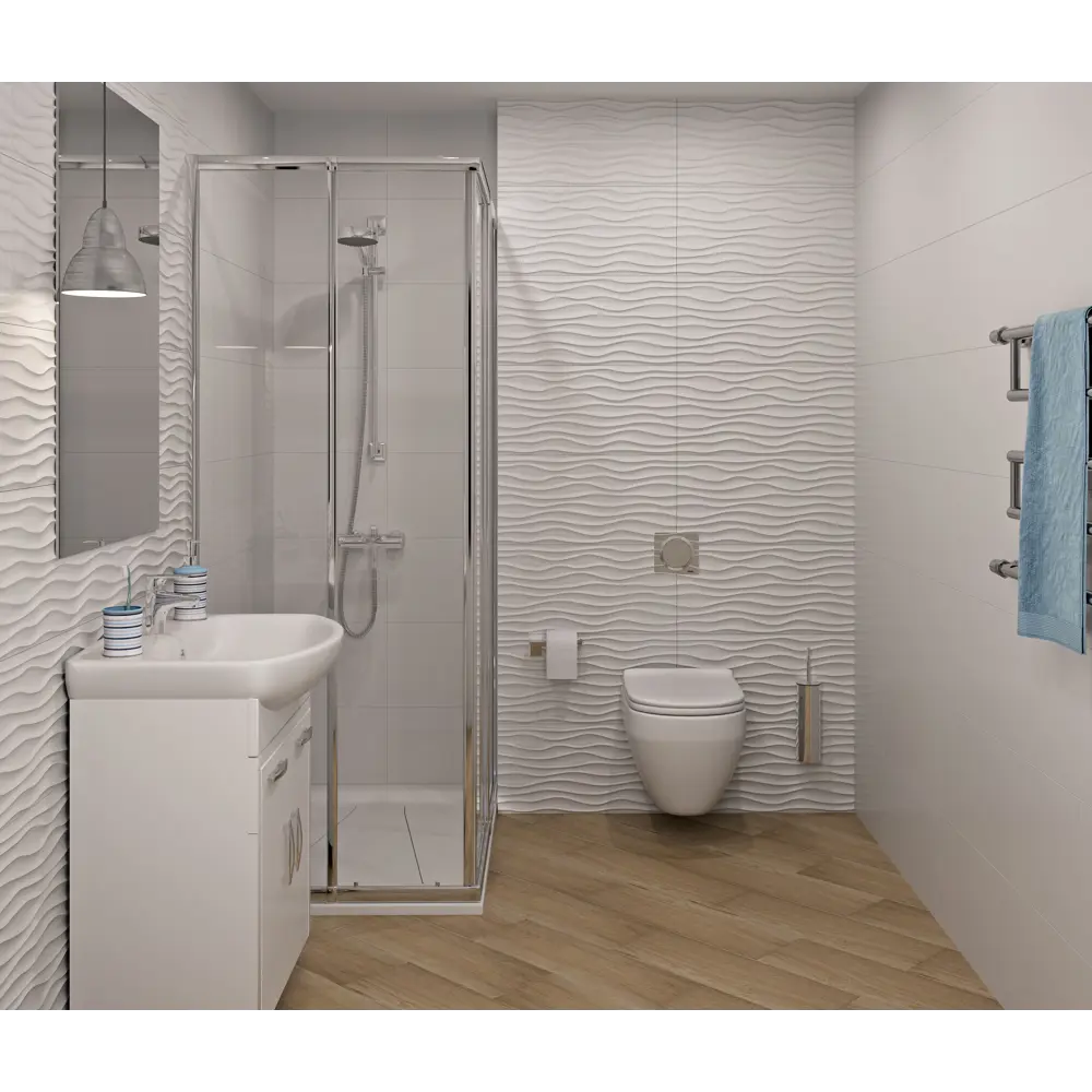 Плитка настенная «Дюна» 7С 60x30 см 1.98 м² цвет белый 82383406 STLM-2059749 Santreyd - Вид №4