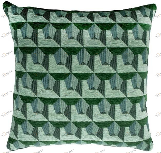 l'Opificio Квадратная подушка из хлопка с геометрическими мотивами  472-19 