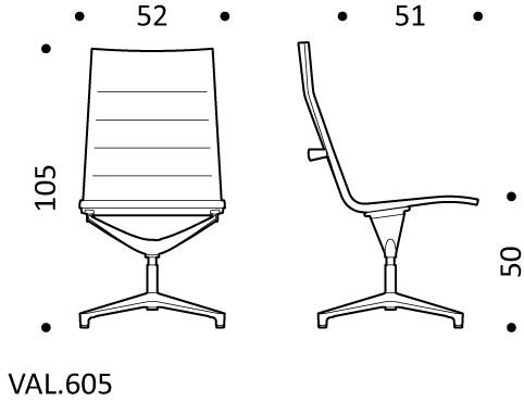 ICF Кресло руководителя поворотное на 4 спицы с высокой спинкой Valea sun-id-1441472 - Вид №2