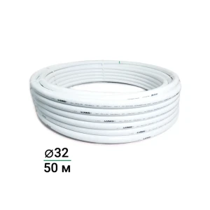 Труба полипропиленовая UWS армированная алюминием 32x3.0 мм SDR25 PN10 1м на отрез бухта 50 м