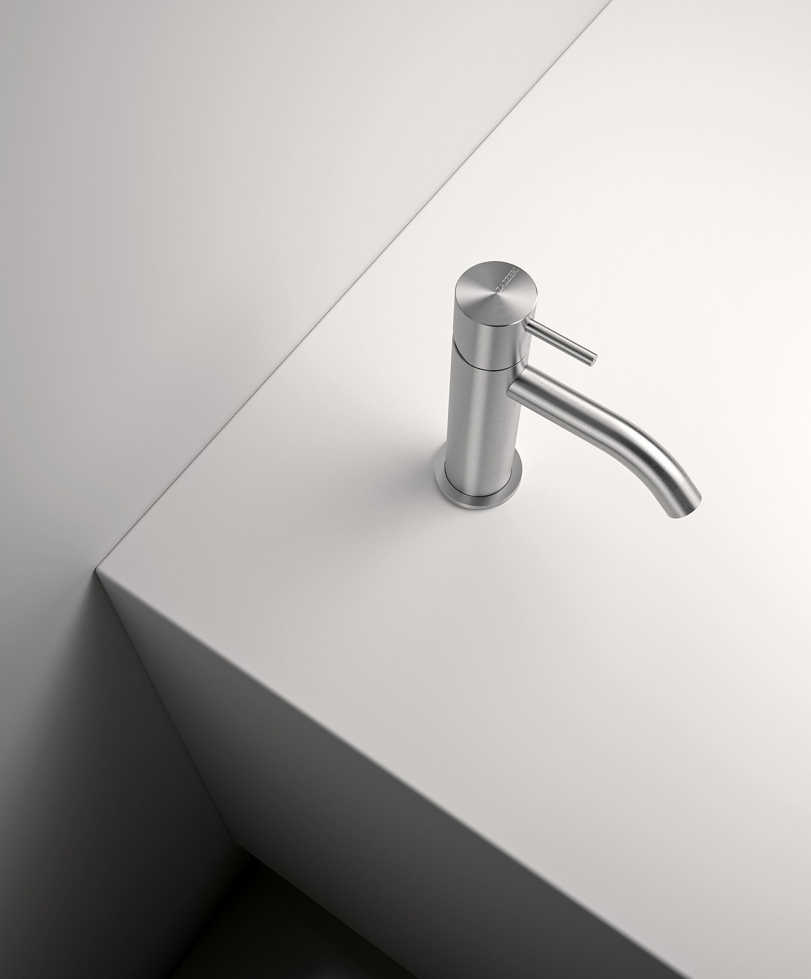 Однорычажный смеситель для раковины из нержавеющей стали Zazzeri Z316 MONO ARCH-00095621 - Вид №2