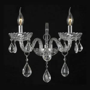 Бра Crystal Lux Cove AP2 CRYSTAL LUX СВЕЧА 077446 Белый;прозрачный