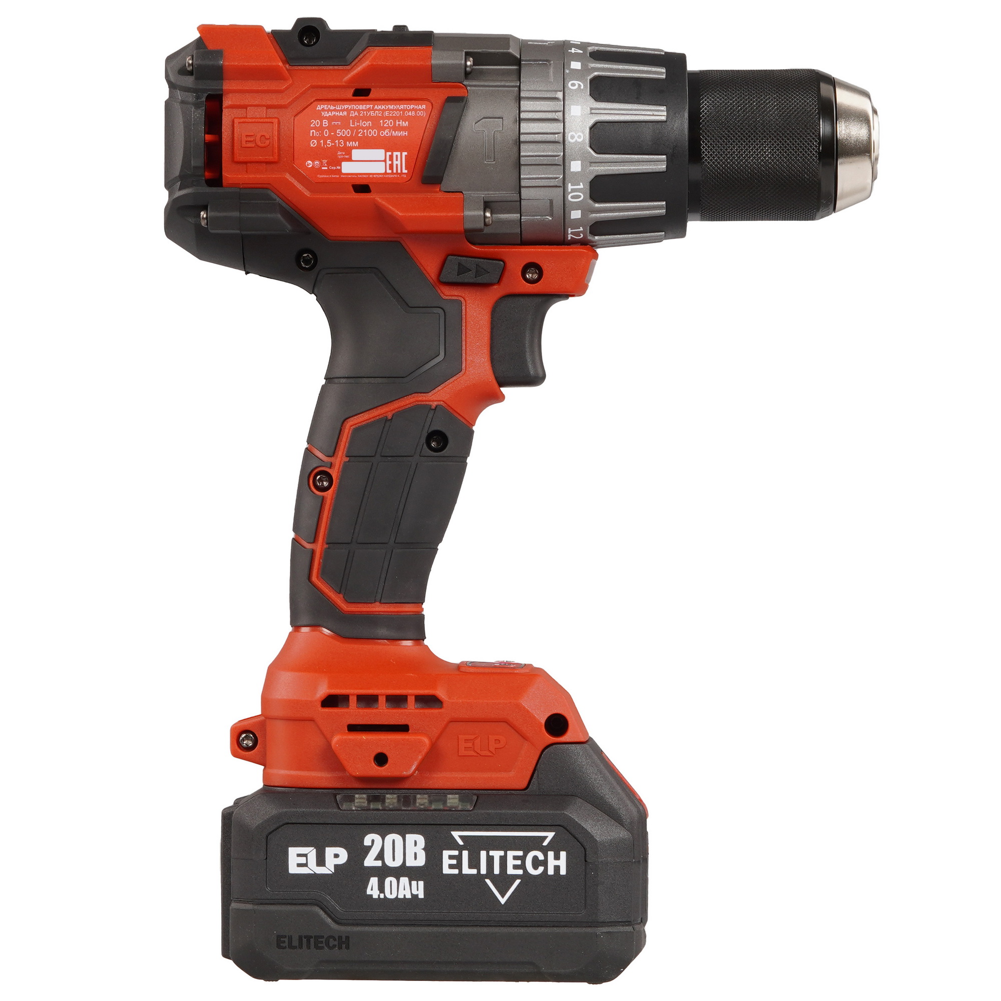 Дрель-шуруповерт Elitech ДА 21УБЛ2 9205809 STDN-0151948 - Вид №2