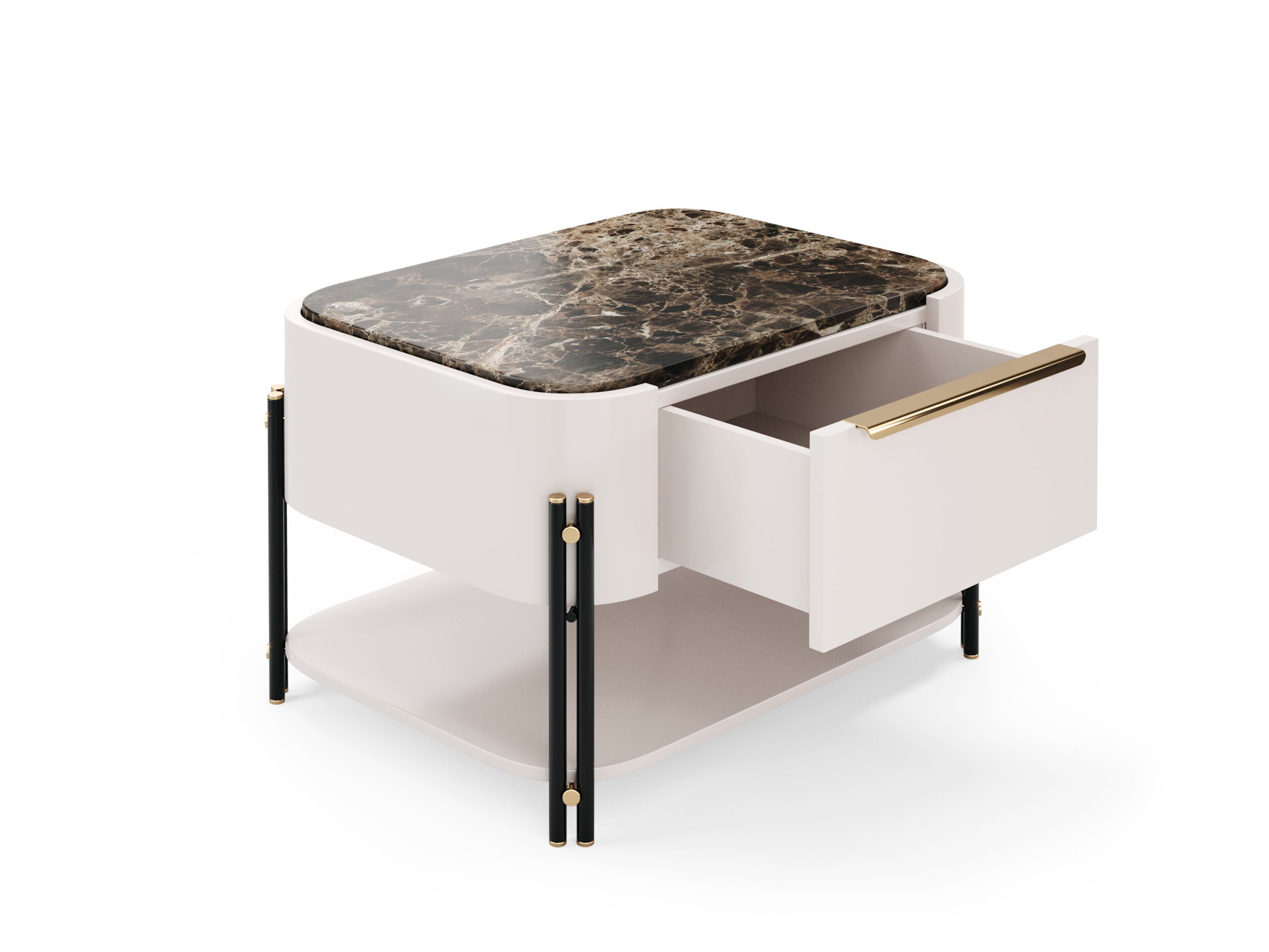 Деревянная тумбочка с ящиками PRADDY Natur ARCH-00118484