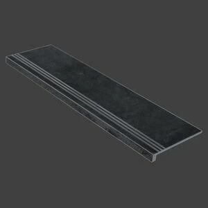 Граните Стоун Оксидо ступень черный матовая 1200x320