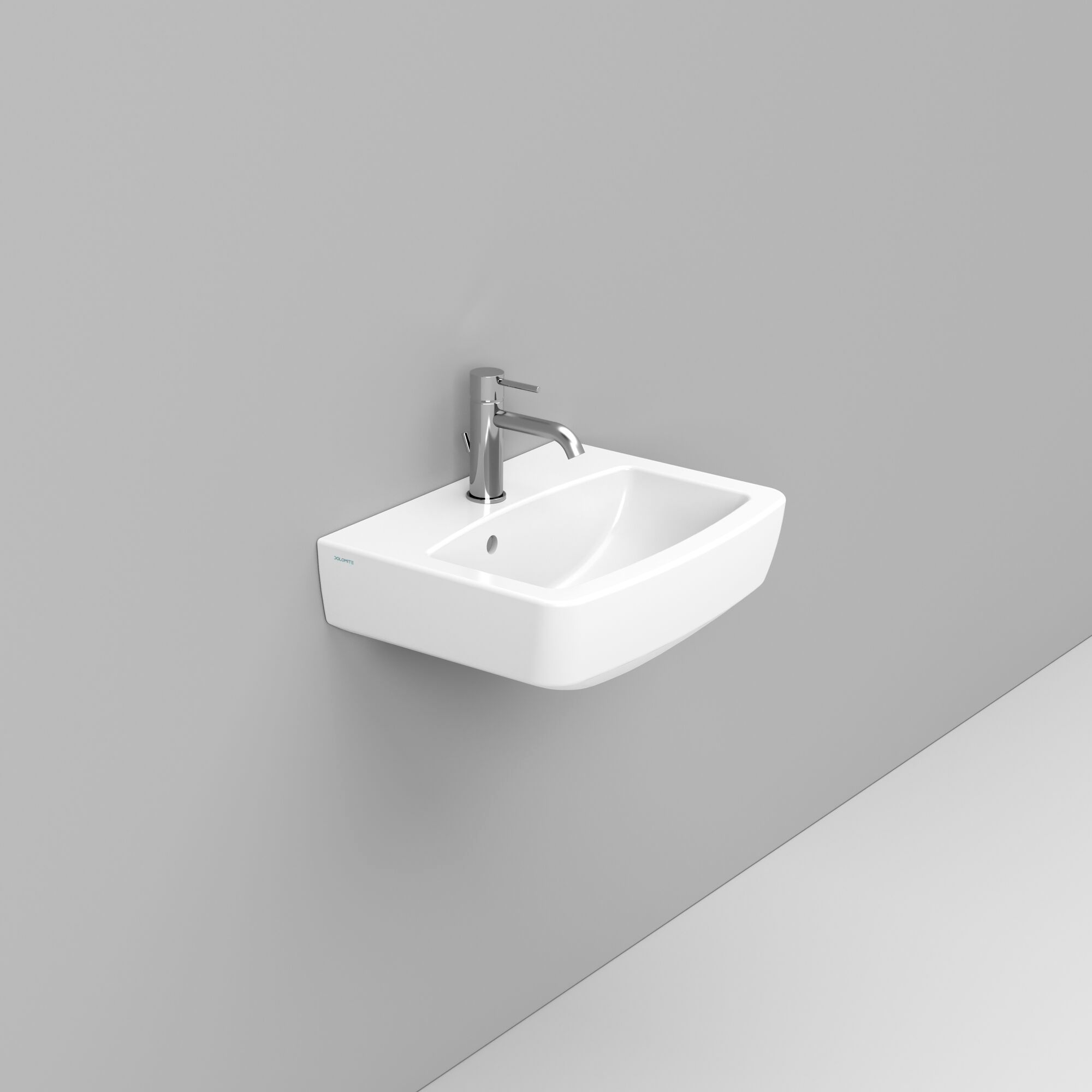 Керамическая подвесная прямоугольная раковина с переливом Ceramica Dolomite Mia ARCH-00118032 - Вид №10