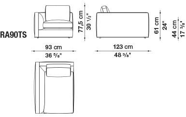 B&B Italia Модульный угловой диван из ткани Richard sun-id-1472345 - Вид №50