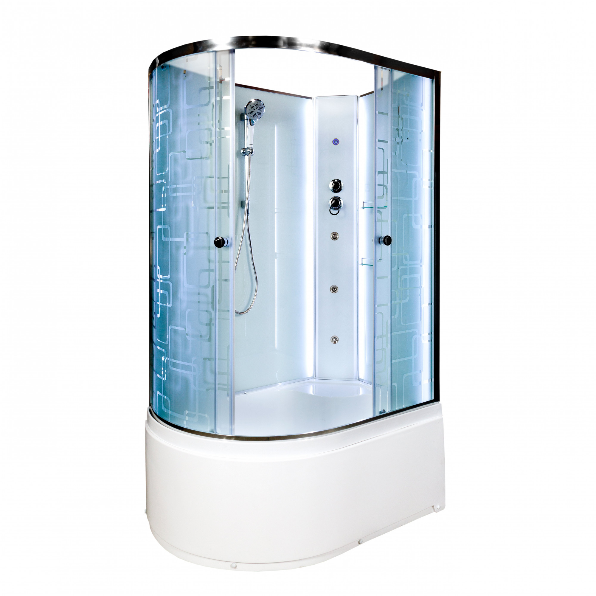 D279S LED Душевая кабина DETO Серия D ЕМ4511 R N LED с гм.