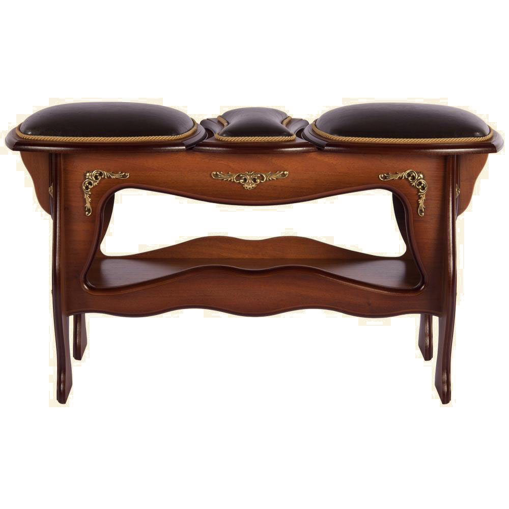 11138 Скамья 3-секционная большая Шоколад BOGACHO 4627138219423 - Вид №1