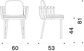 Ethimo Садовый стул из тика с подлокотниками Swing Swpd05 - Вид №17