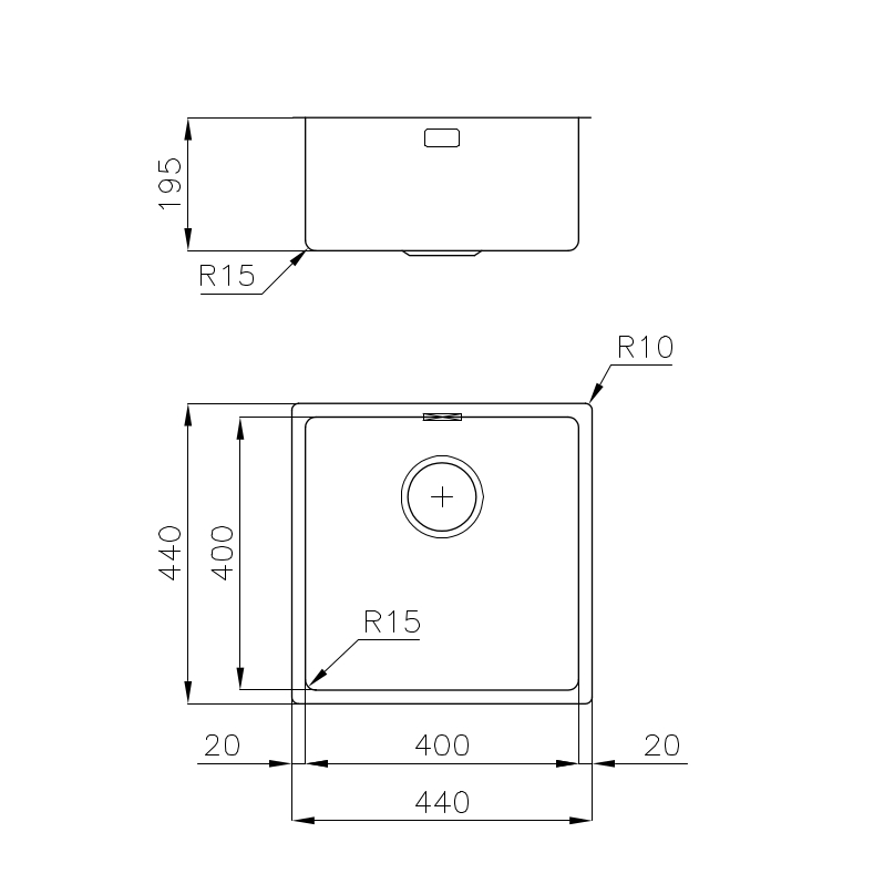 2156850 Мойка KE - R15 2156 850 Fosterspa  - Вид №1
