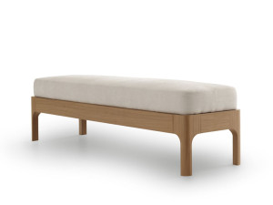 Деревянная мягкая скамейка