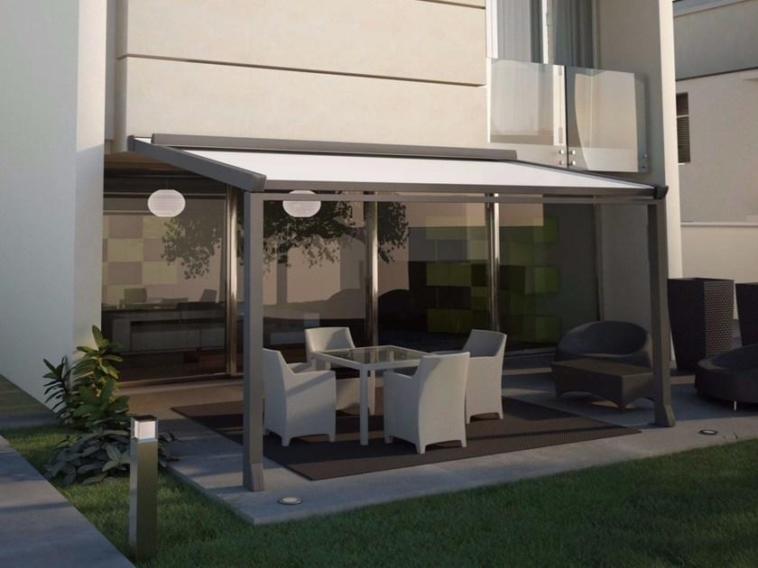 HELLA Пристроенная пергола из ПВХ со сдвижной крышкой Sintesi sun-id-1496092 - Вид №1