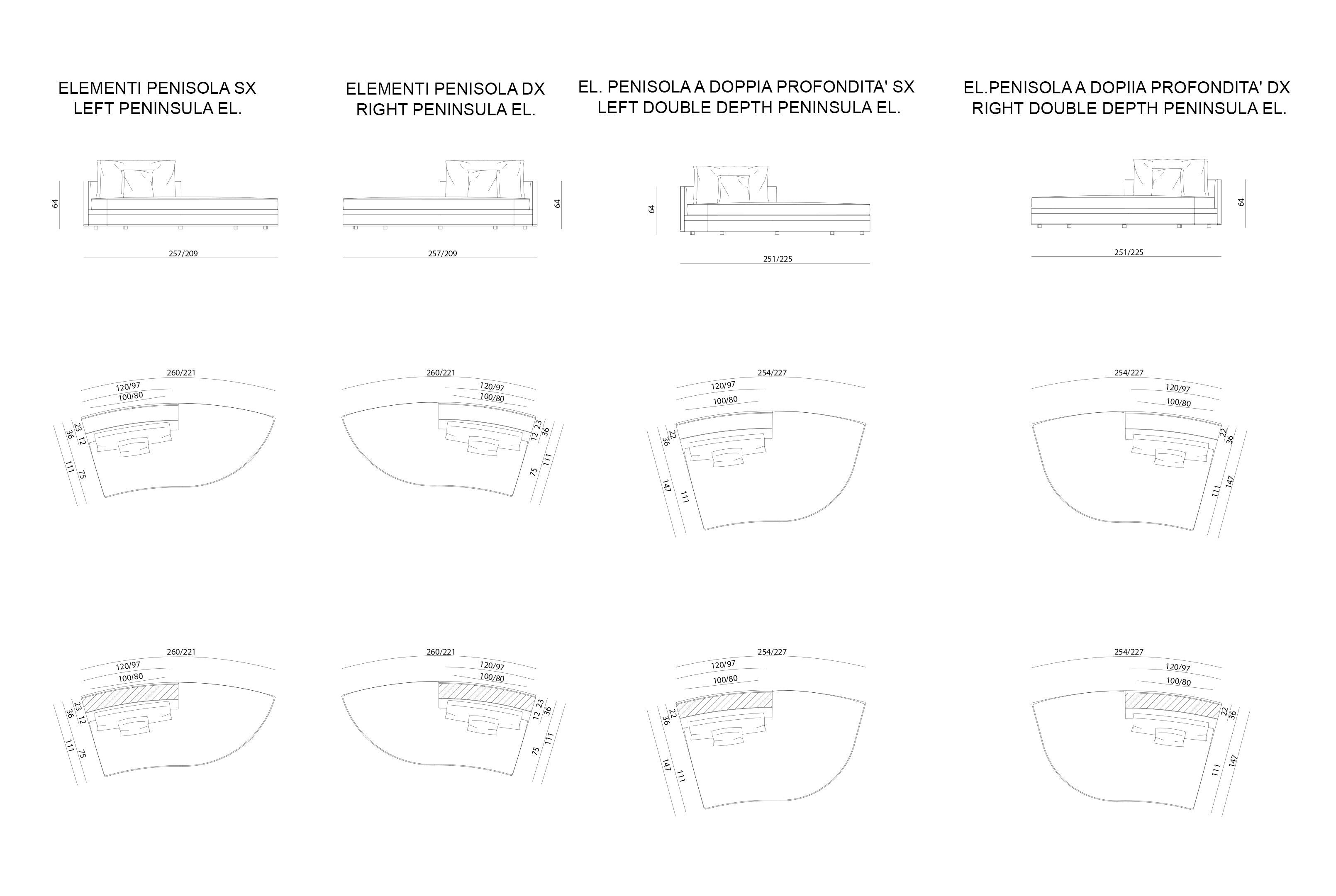 Кожаный модульный изогнутый диван Visionnaire Nomad ARCH-00108311 - Вид №17