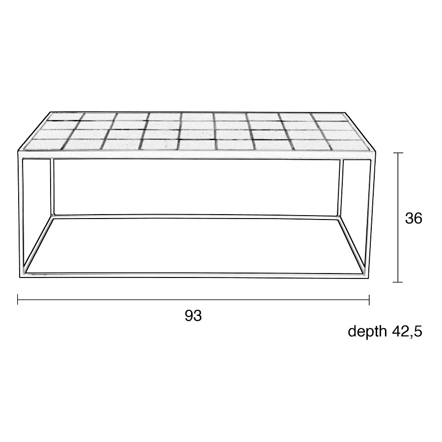 Стол кофейный Glazed, зеленый Zuiver 2300140 - Вид №6