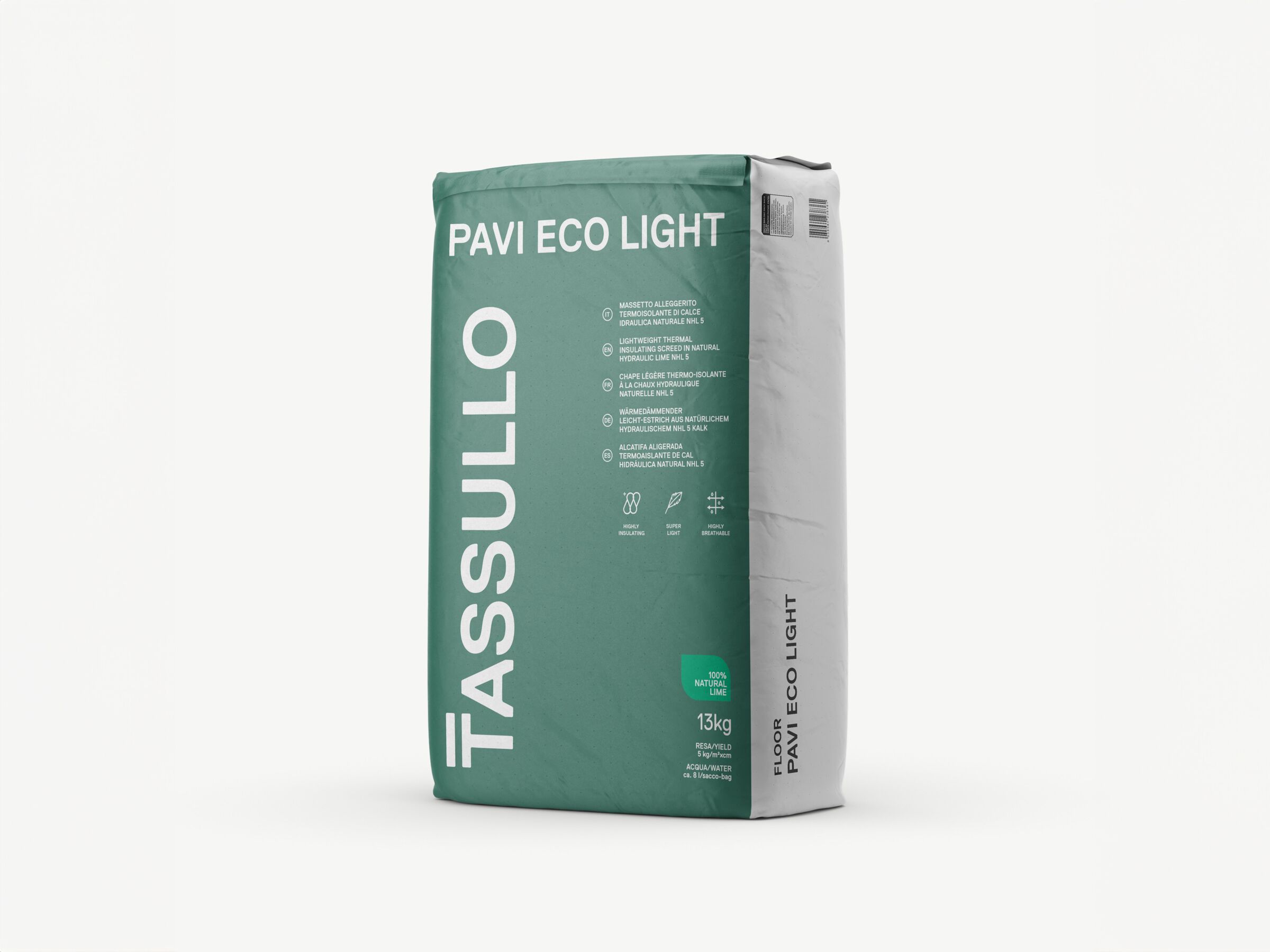 Естественная гидровлическая известь теплоизолирующая облегченная стяжка TASSULLO Floor ARCH-00110192