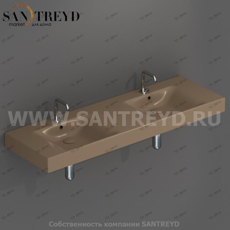 353681 Подвесная раковина настенная прямоугольная Kerasan Tribeca